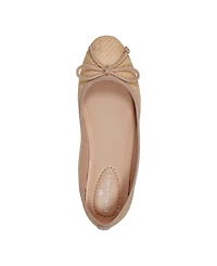 Bandolino Women's Paprika Bow Detail Ballet Flats - Light Natural Woven