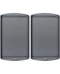 Good Cook Set of 2 Large 17" x 11" Nonstick Steel Multipurpose Cookie Sheets