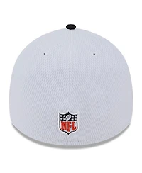 Men's New Era White, Black Cincinnati Bengals 2023 Sideline 39THIRTY Flex Hat