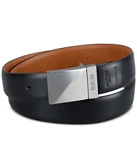 Kenneth Cole Reaction Men's Reversible Faux-Leather Plaque-Buckle Belt