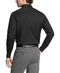 Calvin Klein Men's Refined Cotton Stretch Regular Fit Dress Shirt