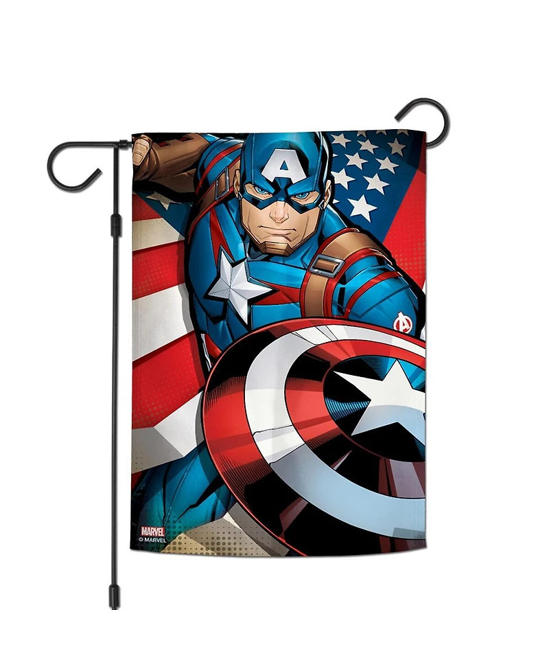 Wincraft Captain America 12" x 18" Double-Sided Garden Flag