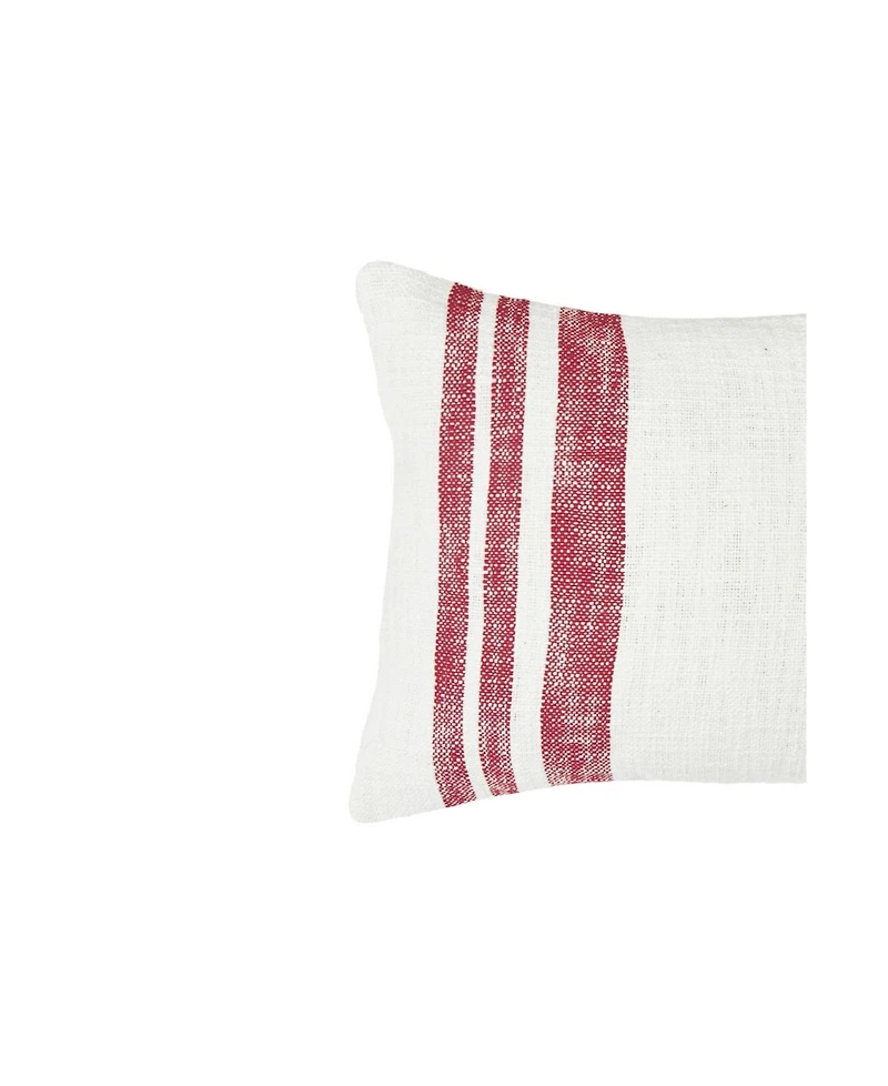 Morgan Ruby Woven Luxury Premium Spring & Summer Rectangle Accent Pillow, 14" x 22"