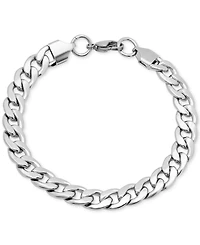 Steeltime Men's Silver-Tone Cuban Bracelet