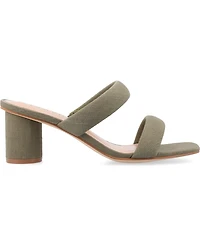 Journee Collection Women's Aniko Tru Comfort Double Strap Block Heel Sandals