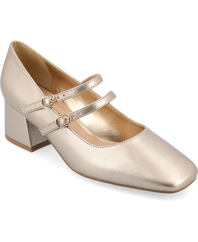 Journee Collection Women's Nally Double Strap Mary Jane Pumps