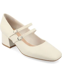 Journee Collection Women's Nally Double Strap Mary Jane Pumps