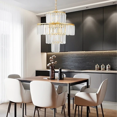 Streamdale Modern Crystal Chandelier for Dining and Living Room