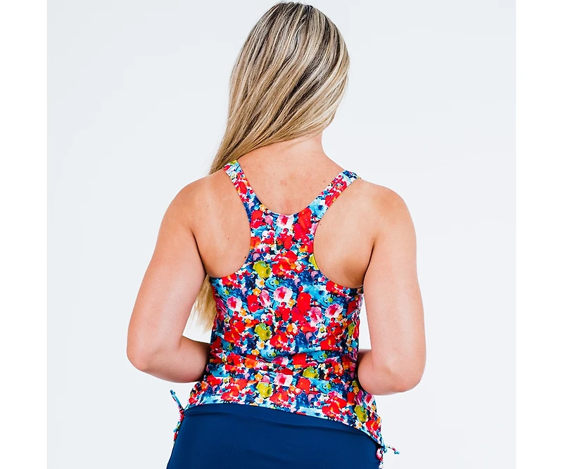 Calypsa Women's Maya Tankini Swim Top With Built Bra