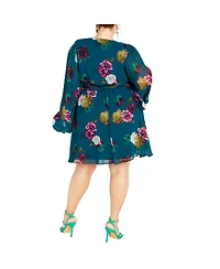 City Chic Women's Khloe Print Dress