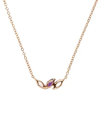Multi-Gemstone Marquise Trinity 18" Pendant Necklace (3/4 ct. t.w.) in 14k Rose Gold-Plated Sterling Silver