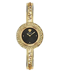 Versace Women's Swiss Gold Ion Plated Stainless Steel Bangle Bracelet Watch 28mm