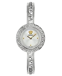 Versace Women's Swiss Stainless Steel Bangle Bracelet Watch 28mm Set