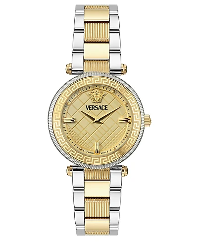 Versace Women's Swiss Two-Tone Stainless Steel Bracelet Watch 35mm