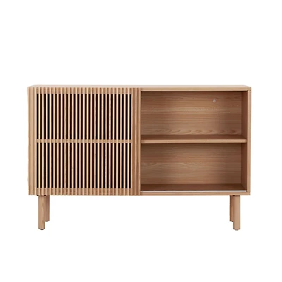 Simplie Fun Modern Sideboard With 4 Cabinet, Storage Cabinet, Tv Stand, Anti-Topple Design