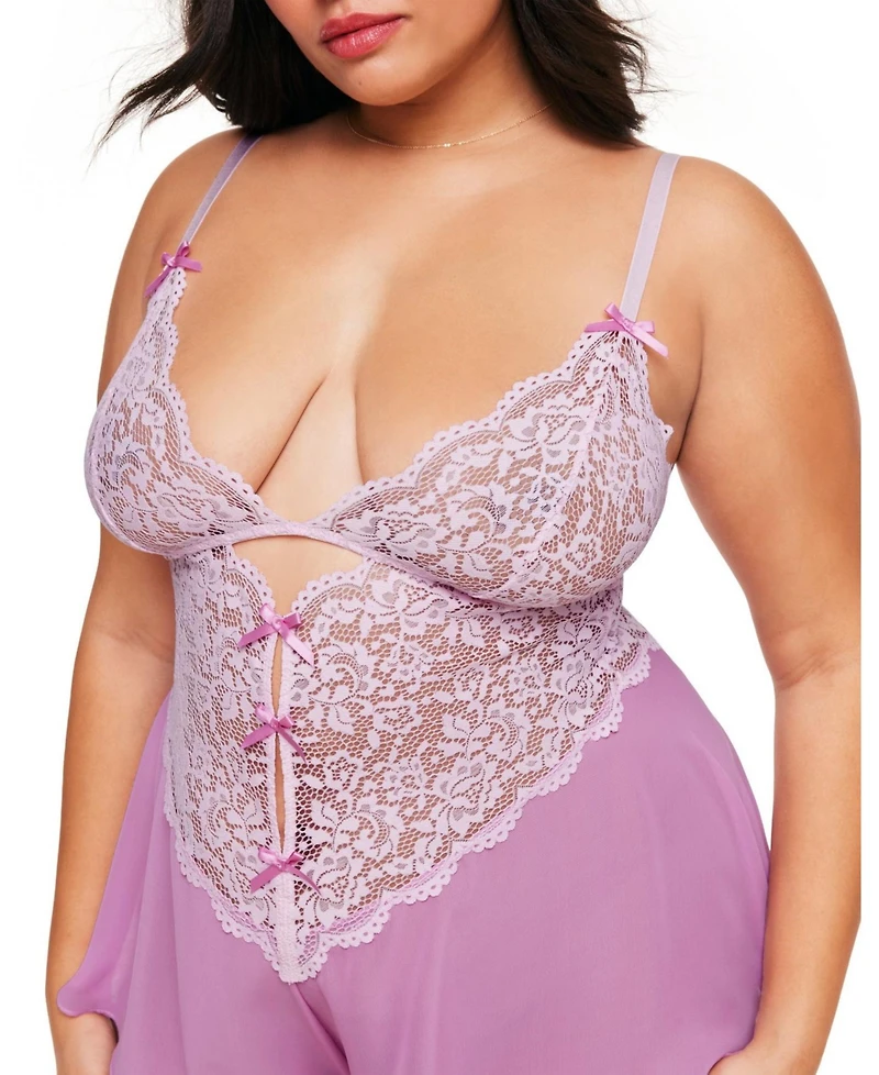 Adore Me Plus Odessa Romper Lingerie