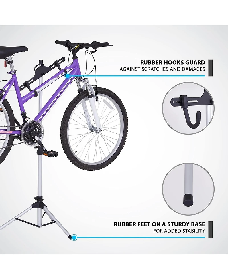 RaxGo Freestanding Bike Stand, 1 Bicycle Stand with Adjustable Height