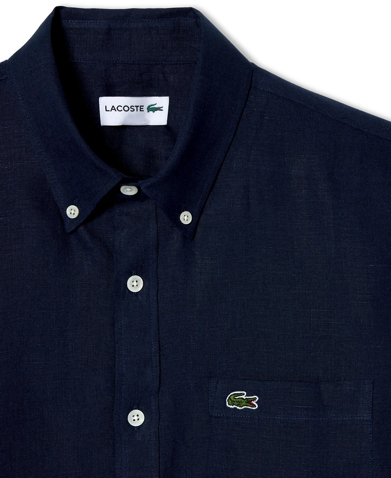 Lacoste Men's Regular-Fit Linen Shirt