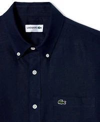 Lacoste Men's Regular-Fit Linen Shirt