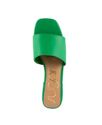 Sugar Women's Uniform 3 Slip-On Block Heel Sandals
