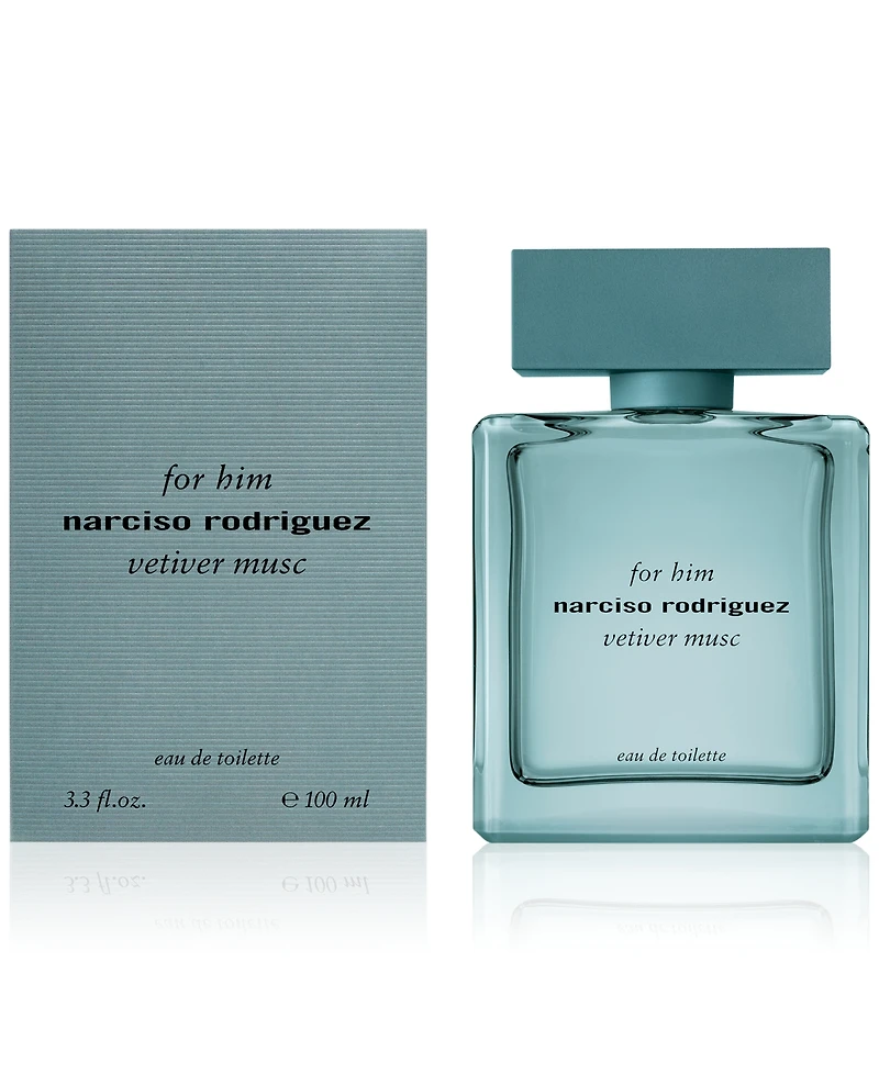 Narciso Rodriguez Men's For Him Vetiver Musc Eau de Toilette Spray, 3.3 oz., A Macy's Exclusive