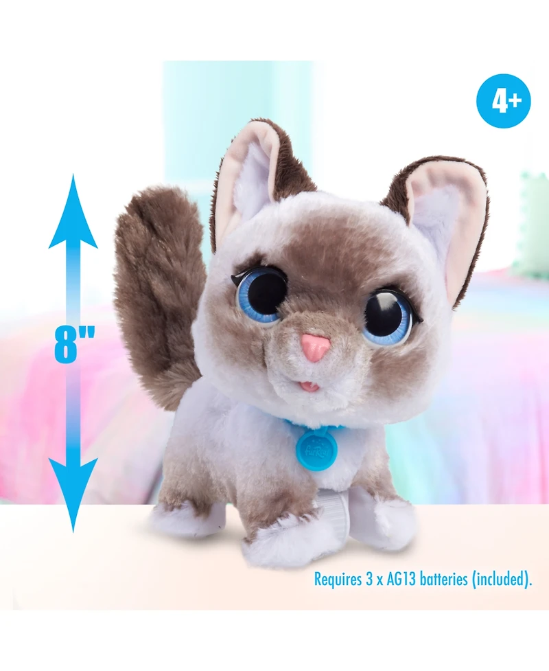 FurReal Friends Wag-a-Lots Kitty Interactive Toy, 8" Walking Plush Cat with Sounds