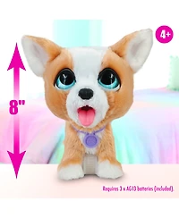 FurReal Friends Poop-a-Lots Corgi Interactive Toy, 8" Walking Plush Puppy with Sounds, 4-Pieces