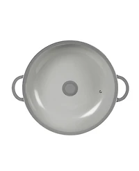 Sedona Kitchen Aluminum 12 Qt Caldero with Silicone Rim Glass Lid and Handle Holder