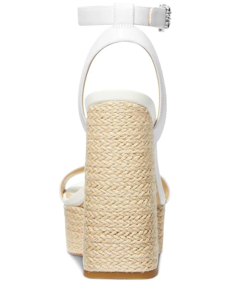 Michael Michael Kors Women's Ashton Ankle-Strap Espadrille Platform Sandals