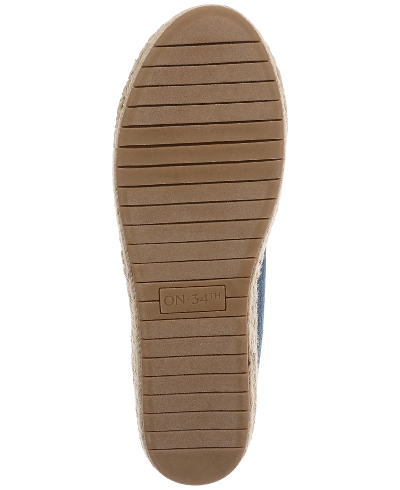 On 34th Women's Jaylee Embellished Slip-On Espadrille Flats, Created for Macy's