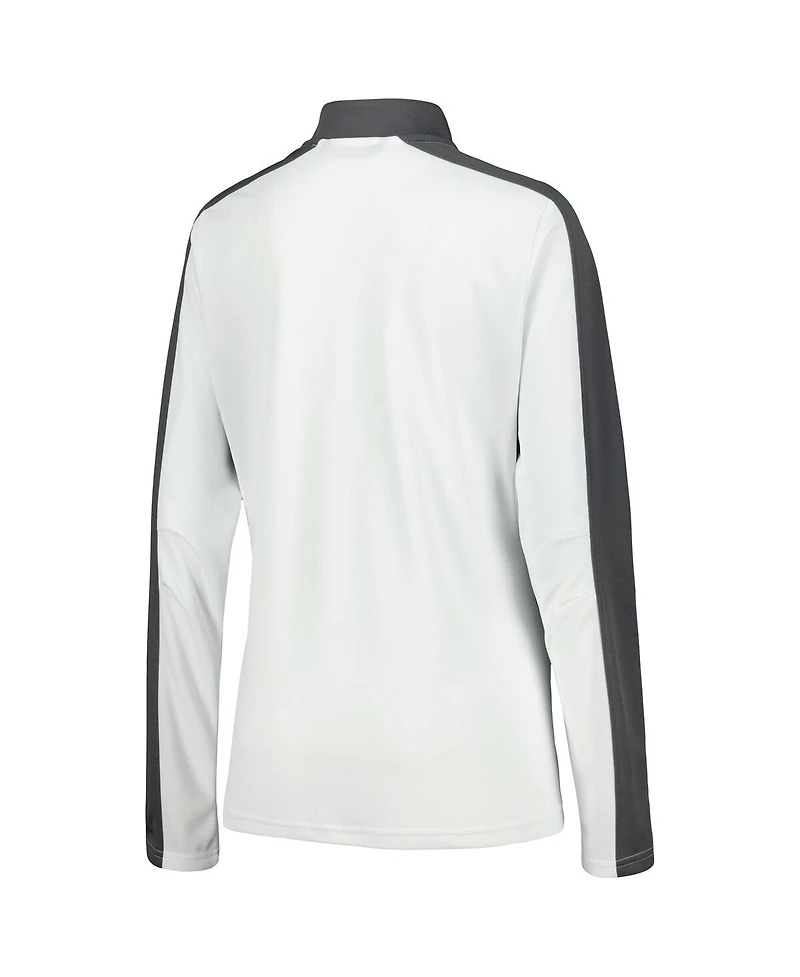 Women's LevelWear White Nhl 2023 Hockey Fights Cancer Remi Quarter-Zip Top