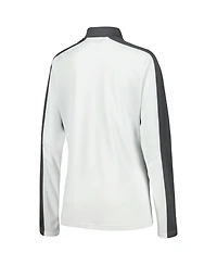 Women's LevelWear White Nhl 2023 Hockey Fights Cancer Remi Quarter-Zip Top