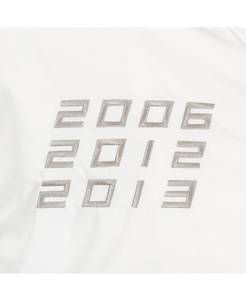 Men's Jh Design White Miami Heat 2022/23 City Edition Full-Zip Nylon Bomber Jacket