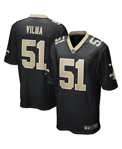 Men's Nike Jonathan Vilma Black New Orleans Saints Game Retired Player Jersey