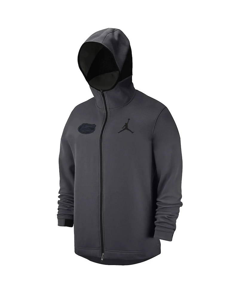 Men's Jordan Brand Anthracite Florida Gators Tonal Showtime Full-Zip Hoodie