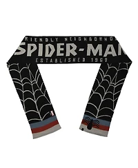Men's and Women's Heroes & Villains Black Spider-Man Scarf & Cuffed Knit Hat Set