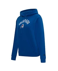 Women's Pro Standard Navy Colorado Avalanche Classic Chenille Pullover Hoodie