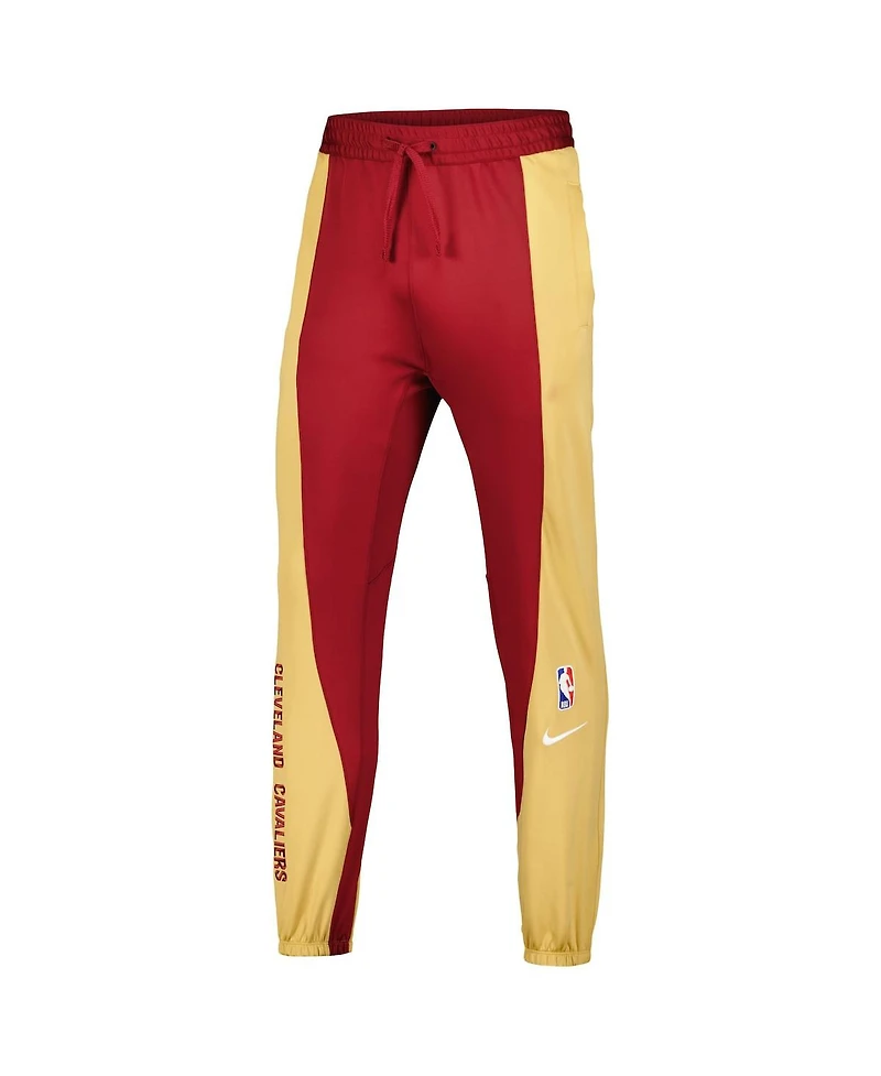 Men's Nike Wine, Gold Cleveland Cavaliers 2023/24 Authentic Showtime Pants