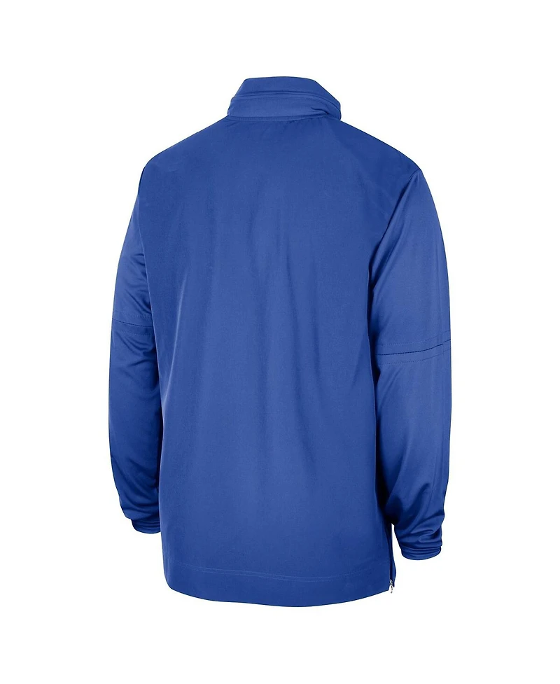 Men's Nike Royal Florida Gators 2023 Coach Half-Zip Hooded Jacket