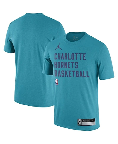 Men's Jordan Teal Charlotte Hornets 2023/24 Sideline Legend Performance Practice T-shirt