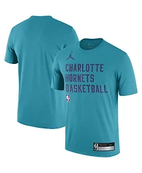 Men's Jordan Teal Charlotte Hornets 2023/24 Sideline Legend Performance Practice T-shirt