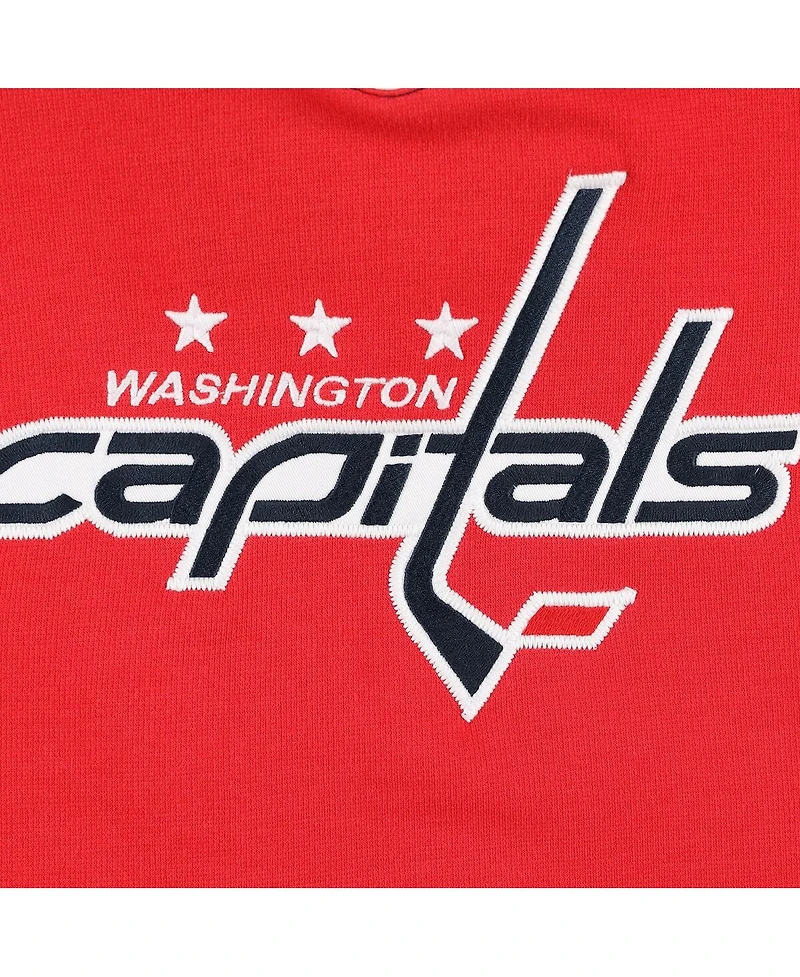 Youth Tj Oshie Red Washington Capitals Ageless Must-Have V-Neck Name and Number Pullover Hoodie