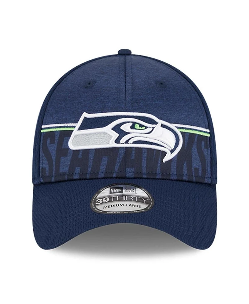 Men's New Era Navy Seattle Seahawks 2023 Nfl Training Camp 39THIRTY Flex Fit Hat