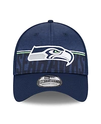 Men's New Era Navy Seattle Seahawks 2023 Nfl Training Camp 39THIRTY Flex Fit Hat