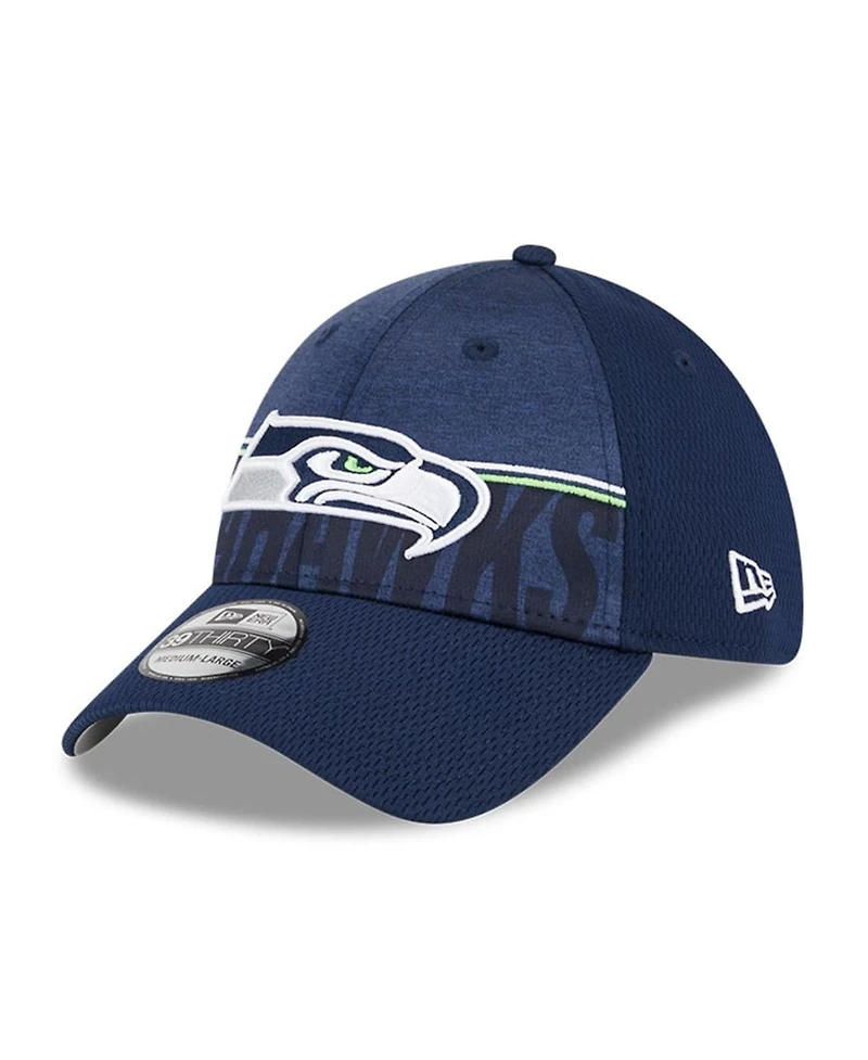 Men's New Era Navy Seattle Seahawks 2023 Nfl Training Camp 39THIRTY Flex Fit Hat