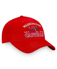 Men's Fanatics Red Distressed Washington Capitals Heritage Vintage-Like Adjustable Hat