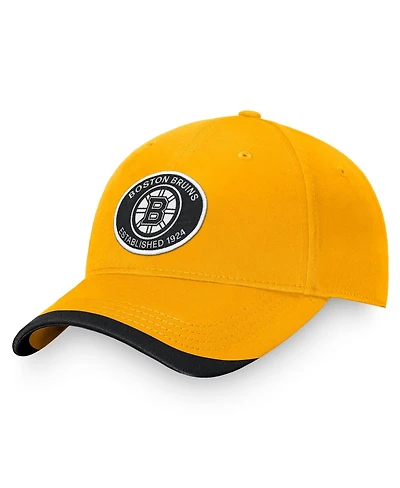 Men's Fanatics Gold Boston Bruins Fundamental Adjustable Hat
