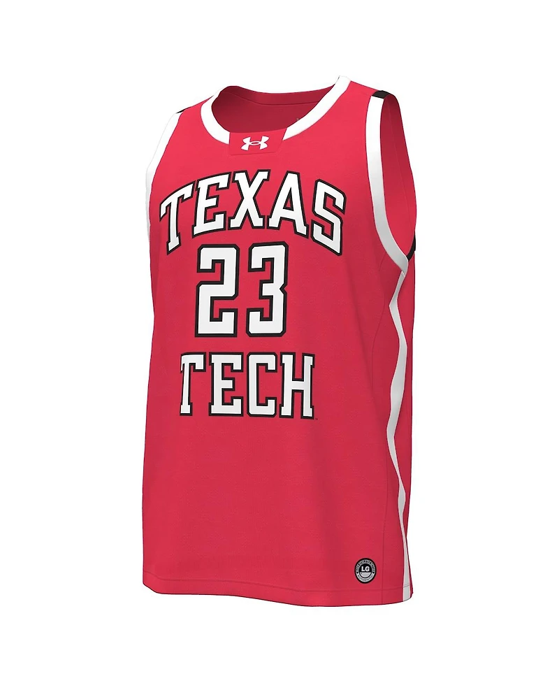 Under Armour Men's #23 Texas Tech Red Raiders Replica Basketball Jersey
