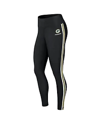 Women's Wear by Erin Andrews Black Green Bay Packers Color Block Leggings