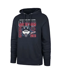 Men's 47 Navy UConn Huskies 2023 Ncaa Basketball National Champions Mascot Pullover Hoodie